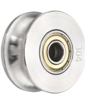 Top Shelf 304 Stainless Steel U Groove Pulley Wheel, 48mm OD, 10mm Bore, designed for smooth rope cable roller performance.