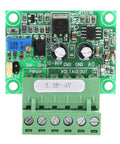Analog Voltage To PWM Converter For 3.3V Signals, digital analog PLC module, green circuit board with terminals