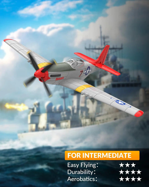 4 Channel RC Plane With 6 Axis Gyro, Easy To Fly For Beginners And Adults, Aerobatics Ready, 2.4GHz Remote Control Aircraft