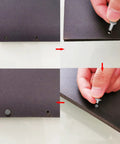 Heavy Duty Carbon Steel Screw Posts Fit 3/16 Inch 5mm Holes 10 Pack M4 Threaded Standoffs securing paper materials during assembly.