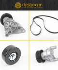 Serpentine Belt Drive Tensioner Kit With Pulley For GM Chevy Silverado Tahoe Suburban Express GMC Savana 2003 2007 Replacement
