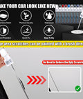 Bright White Touch Up Paint PW7 GW7 For Dodge Ram 2 In 1 Scratch Repair Pen Kit demonstration on a car surface