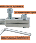 Heavy Duty Broken Pipe And Screw Extractor Tool Kit, Pro Grade Stainless Steel with adjustable components and hex wrench