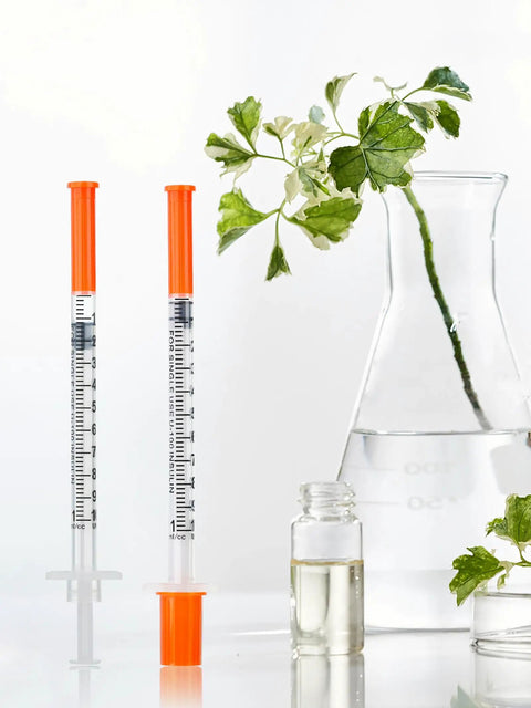 One Milliliter 29 Gauge Lab Syringe With Cap 13 Millimeter U100 Disposable Medical Syringe Pack Of 20 for plant grafting and dosing