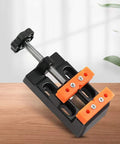 Mini Bench Clamp Vise for Jewelry and Watch Repair flat table mount with adjustable jaws, lightweight aluminum alloy, compact size