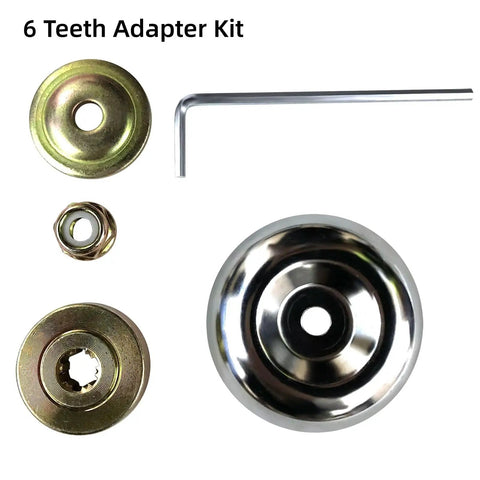 6 teeth adapter kit for 10 Inch 80T Carbide Tip Brush Cutter Blade With Adapter Kit For Stihl Husqvarna Ryobi Weed Eater Fits Most 1 Inch Arbor Trimmers Beast Pro Grade Circular Saw Style Blade Pack Of 2 Heavy Duty Garden Tool Upgrade