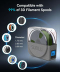 Filament Dryer Box S1 Plus With Built In Circulation Fan For 3D Printer Filament 1.75 2.85 3.00 Mm, compatible with various spools.