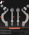 Front Inner And Outer Tie Rod End Kit For Jaguar XF XFR XFR S XK XKR XKR S Replacement Steering Linkage To Tighten Loose Steering And Improve Handling Performance, 4-piece