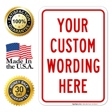 Badass Custom Metal Wall Sign For Office Business Airbnb Delivery Decor 10x7 Inch Rust Free Aluminum Plaque with custom wording