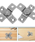 2 Pack Adjustable Torque Stainless Steel Damping Hinges For Cabinets And Doors Heavy Duty Friction Pivot Hinges with installation view