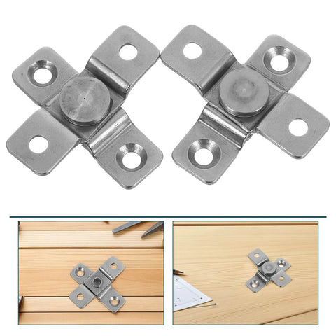 2 Pack Adjustable Torque Stainless Steel Damping Hinges For Cabinets And Doors Heavy Duty Friction Pivot Hinges with installation view
