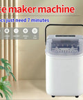 No Fuss Countertop Ice Maker Drops Nine Chill Cubes In Seven Flat Minutes With A Solid Twenty Two Pound Daily Yield Self Cleaning Feature