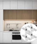 Stainless Steel Pivot Hinge Set For Cabinet And Aluminum Frame Doors Built Tough 360 Degree Rotation Rust Resistant Heavy Duty