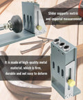 Pro Grade All Metal Pocket Hole Jig Kit For Woodworking, Heavy Duty And Pro Ready with 2-3/8 Inch Titanium Plated Drill Bits
