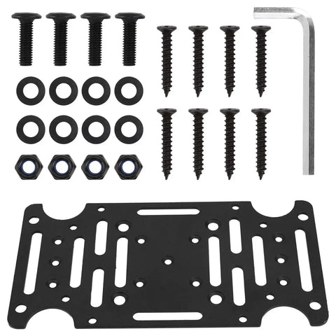 Heavy Duty Universal Mailbox Post Mount Bracket Kit For 4x4 Wood Or Hollow Posts Outdoor Black Tough As Nails Mounting Adapter For Easy And Secure Mailbox Installation On Exterior Posts