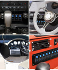 1 Gang Rocker Switch Panel Holder Aluminum Housing With Bracket For Car Truck Marine Boat RV Vehicle Rugged Waterproof Panel mounted in vehicle dash