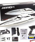Massive 25 Inch RC Boat With Brushless Water Cooled Motor Reaches 30 MPH, 2.4GHz Remote Control For Adults and accessories