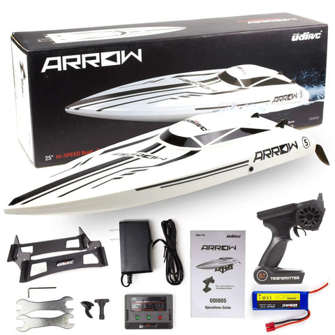 Massive 25 Inch RC Boat With Brushless Water Cooled Motor Reaches 30 MPH, 2.4GHz Remote Control For Adults and accessories