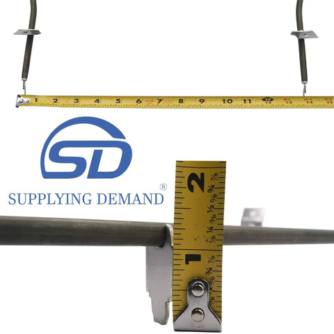 Oven Bake Element Replacement For Electric Range 240V 2600W Fits Specific Models with measuring tape and logo display