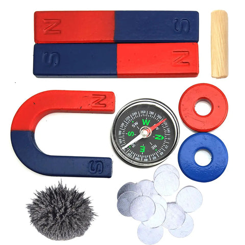 Educational Magnetic Kit For STEM Experiments With Bar Ring Horseshoe And Compass Magnets High Quality Ceramic Ferrite Magnets