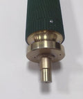 Close-up of Lawn Equipment Roller Replacement Part 658458 showing metal components and textured surface for Turfco Meter Matic Top Dresser Model F15B