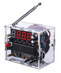 FM Radio Kit For Learning And DIY Soldering Practice 87 To 108MHz Adjustable Radio Module with digital display and antenna