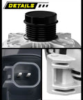 Details of Beefed-Up 220A 12V Alternator With 6-Groove Clutch Pulley for Jeep Grand Cherokee 2011-2021 3.6L and more.