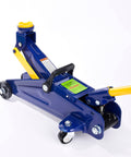 2 Ton Hydraulic Floor Jack With 4000 Lb Lift Capacity, Heavy Duty Car Jack Trolley For Home Garage, blue steel side view