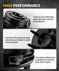Front Rust Resistant Wheel Bearing Hub 4X4 Fit For Ford Ranger 2003 2009 Explorer 1995 2001 Mercury Mountaineer With ABS Replacement 515052 close-up view showing oil seal, bolt, and ABS sensor.