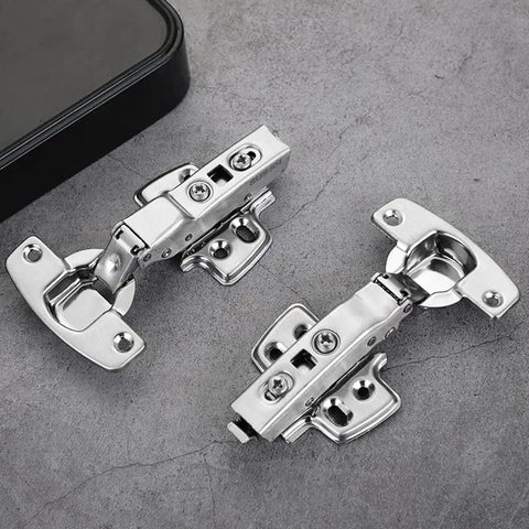 Stainless Steel Ball Bearing Door Hinge 2 Pack Detachable Hydraulic Soft Close Concealed Easy Clip On Cabinet Hinges For Frameless Kitchens
