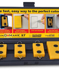 Drywall Electrical Box Locator Tool With Rare Earth Magnets Blind Mark Kit With 3 Magnetic Targets shown in open case