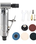 Bad Boy Right Angle Pneumatic Air Die Grinder With Variable Speed And 20000 RPM, includes various attachments and polishing discs.