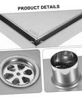 Heavy Duty Stainless Steel Shower Floor Drain Filter Top Shelf Hair Catcher Strainer silver mesh design and drain components