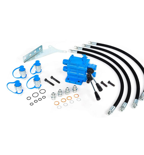 Ford Tractor Dual Hydraulic Remote Control Valve Kit Four-Port Three-Lever Heavy-Duty Complete Set For 600 800 2000 3000 Series Single And Double Acting Cylinders