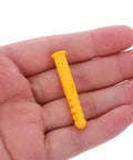 Self Drilling Wall Anchors Kit With Yellow Expansion Tubes, 200 Pieces Of High Impact Plastic For Hollow Walls, close-up view