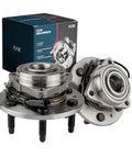 Front Wheel Bearing And Hub Assembly Six Lug With ABS For 2007-2014 Chevy Silverado 1500 Tahoe Suburban GMC Sierra Yukon Yukon XL 1500 Fits 2007-2013 Silverado 1500, 2007-2013 GMC Sierra 1500, 2007-2014 Suburban And Yukon shown with packaging