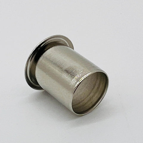 Ludwig Grommet 0.500 Inch Long Eyelet P20991 for drum hardware replacement, durable metal construction, close-up view.