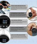 Workhorse Digital Measuring Wheel With LCD Display And Multiple Unit Support Electronic Tape Measure For Flat Surfaces Curves Diameters And Irregular Objects Ideal For Construction Home Renovation And Landscaping Projects. LCD display measuring wheel with USB charging in hand