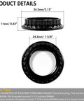Grab This 4 Pack Lamp Shade Retaining Rings For Your Home Glow Up, E26 holders, 54.5mm diameter, black plastic, secure fit.