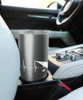 Hang Gliding Heartbeat Pulse Line EKG Stainless Steel Insulated Tumbler For Sky Aces in car cup holder