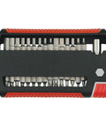 XLSelector 31 Piece Bit Set with Slotted Phillips Torx and Hex Bits in Sturdy Storage Case, Top View