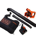 Cordless Leaf Blower Vacuum Mulcher Combo Kit With 40V Battery And Charger Included 120 MPH Air Speed 6 Speed Dial Built In Scraper