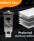 Universal Car A C Expansion Valve Metallic Anti Wear Replacement Part For Most Cars Trucks SUVs with aluminum material