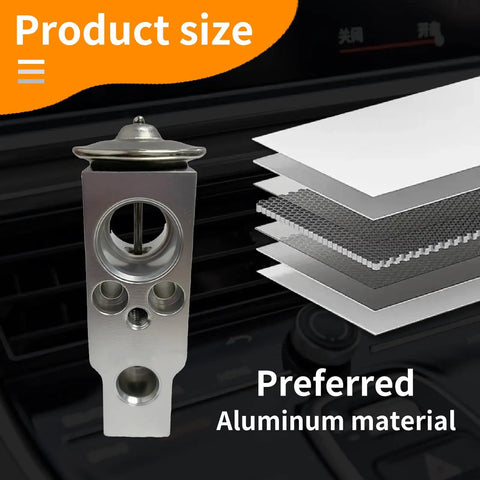 Universal Car A C Expansion Valve Metallic Anti Wear Replacement Part For Most Cars Trucks SUVs with aluminum material
