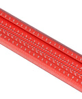 Close-up of Dope T Square Ruler For Woodworking 24in Scriber With Built In Support Lips, showing laser-engraved scale.