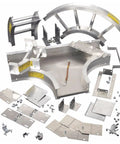 Field Tested Heavy Duty Aluminum Cable Tray Fitting Horizontal Reducing Tee Locking components and accessories for cable management.
