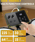 Digital control panel for Electric Drum Set With Quiet Mesh Drums For Realistic Feel Type C Charging USB MIDI Ready Premium Cymbals