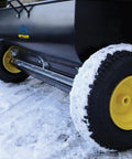 Spyker P70-12010 Commercial Drop Spreader With 120 Lb Hopper, 36 Inch Spread Width, Powder Coated Steel Frame, 13x5 Inch Wheels in snow