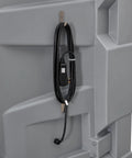 Power cord neatly organized on the back of the 48 Inch Diameter Portable Evaporative Cooler With Direct Drive Motor.