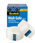 Legit Wall Safe Tape With Smooth Hold Go To Removable Rolls For Hanging Frames And Wall Decor Easy Peasy Peel And Stick Zero Damage Promise Two Mega Refills Inside, clear tape rolls.